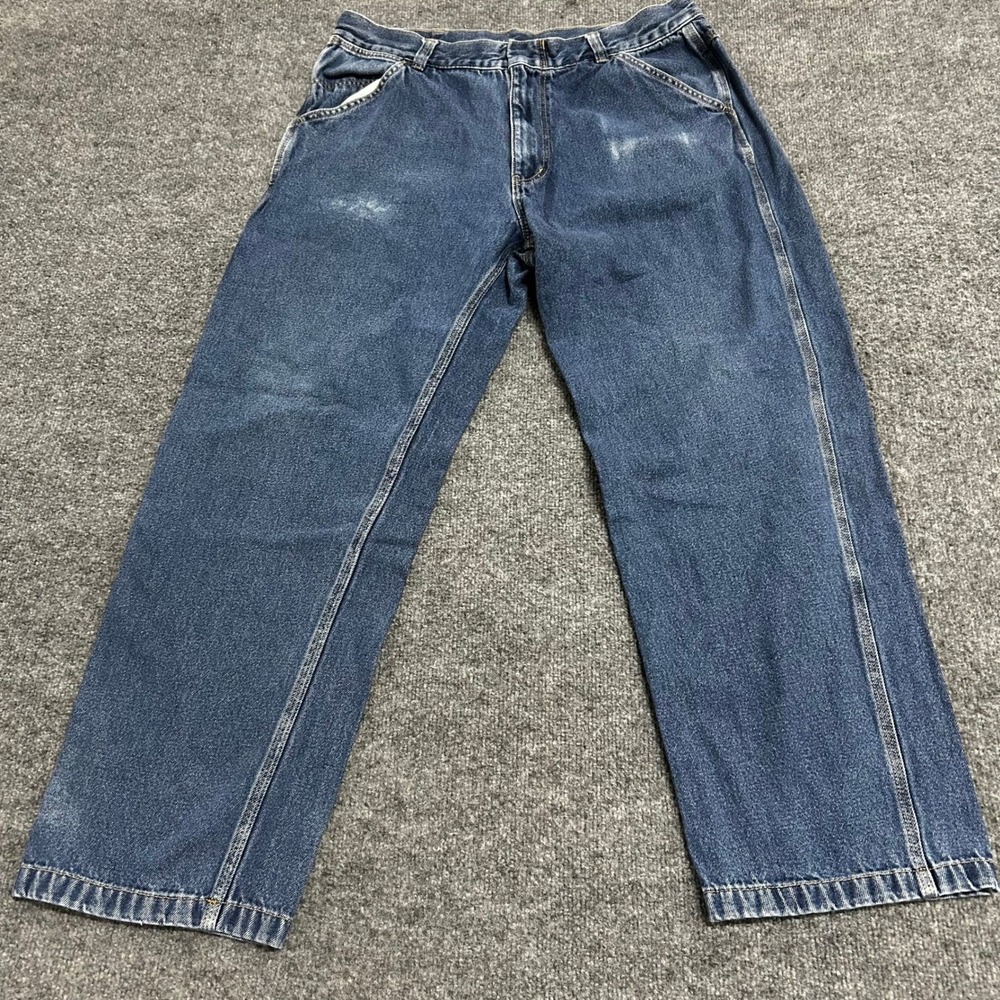 Affinity Apparel Carpenter Jeans Mens Size 38 Denim Utility Workwear Relaxed